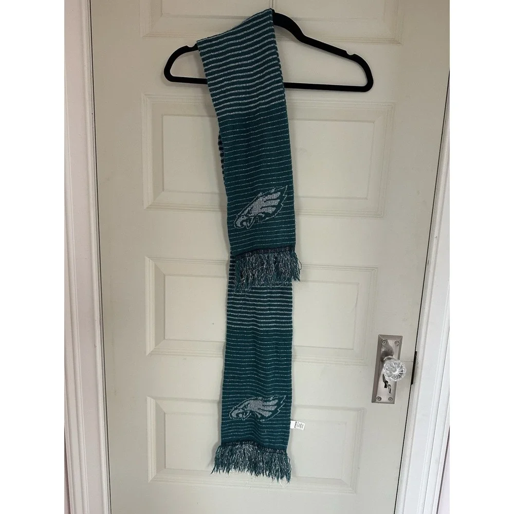 Philadelphia Eagles Scarf Teal/Gray - Forever Collectibles About 62 Inches Long